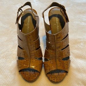 Donald J Pliner Cork Wedges